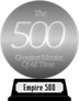 Empire's The 500 Greatest Movies of All Time (silver) awarded at 14 January 2024