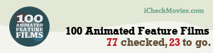 ljg765's iCheckMovies.com 100 Animated Feature Films widget
